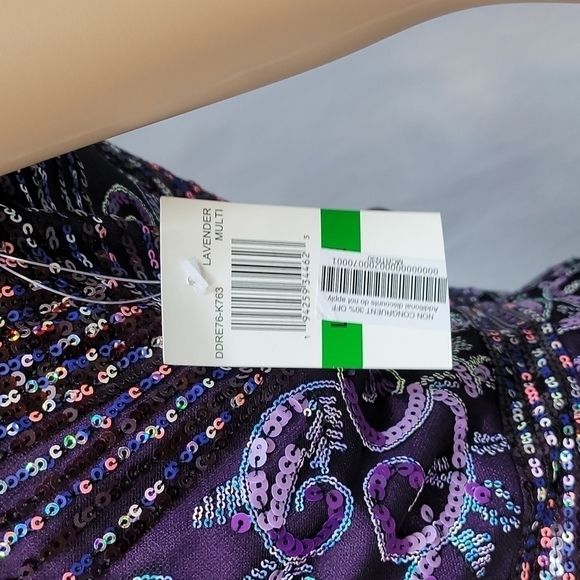 Dress THE Population Women's Felicity Sequined Cocktail Dress - Picture 13 of 16